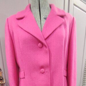 Hot Pink Jacket, Size Large, Woven Fabric